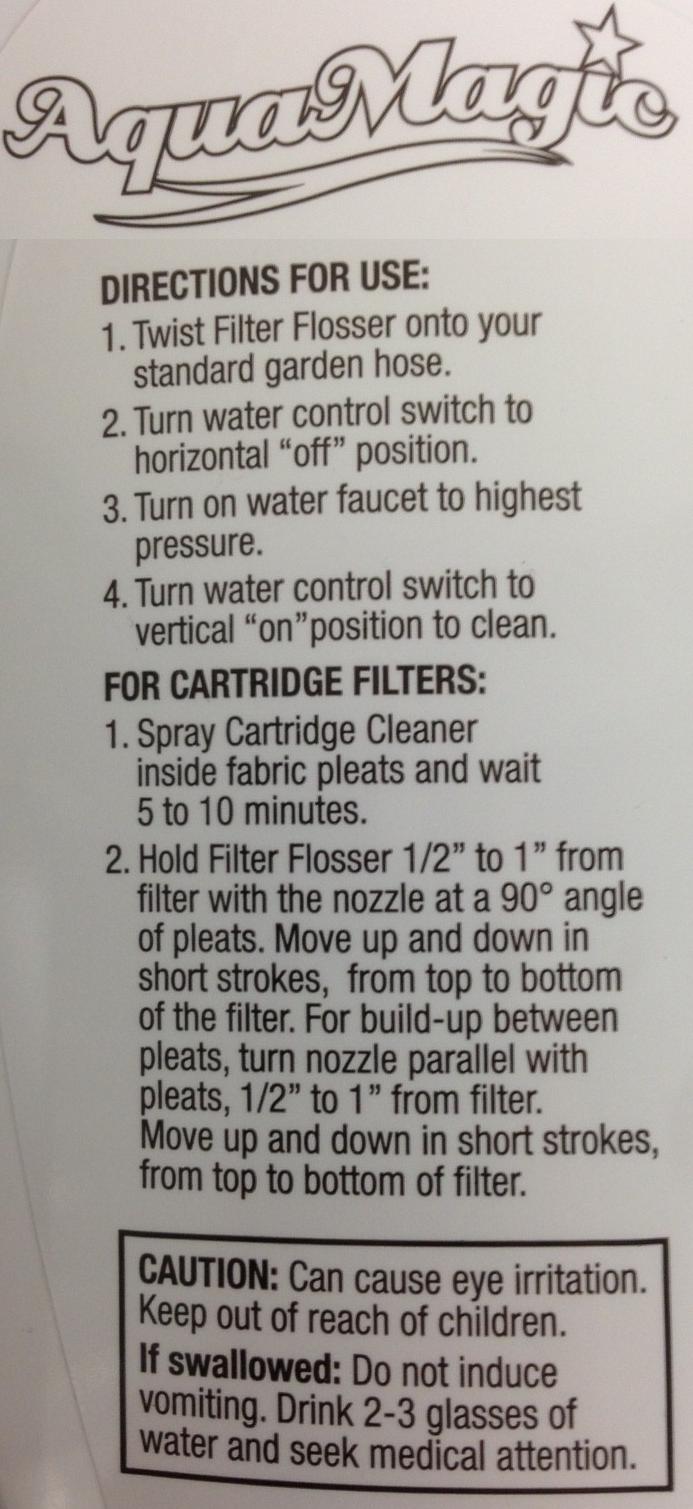 aquamagic-instructions in English